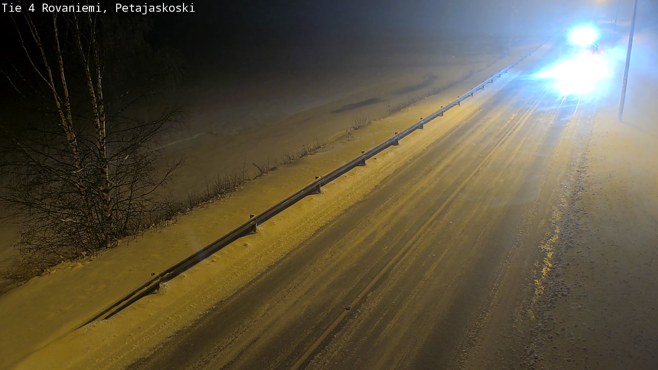 Weather Camera Image Road 4 Rovaniemi, Petäjäskoski, Rovaniemi, Lappi
