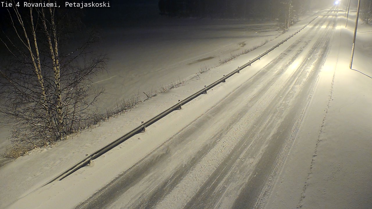 Weather Camera Image Road 4 Rovaniemi, Petäjäskoski, Rovaniemi, Lappi