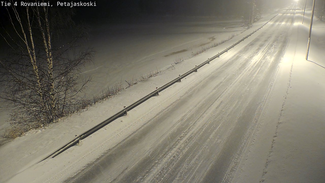 Weather Camera Image Road 4 Rovaniemi, Petäjäskoski, Rovaniemi, Lappi