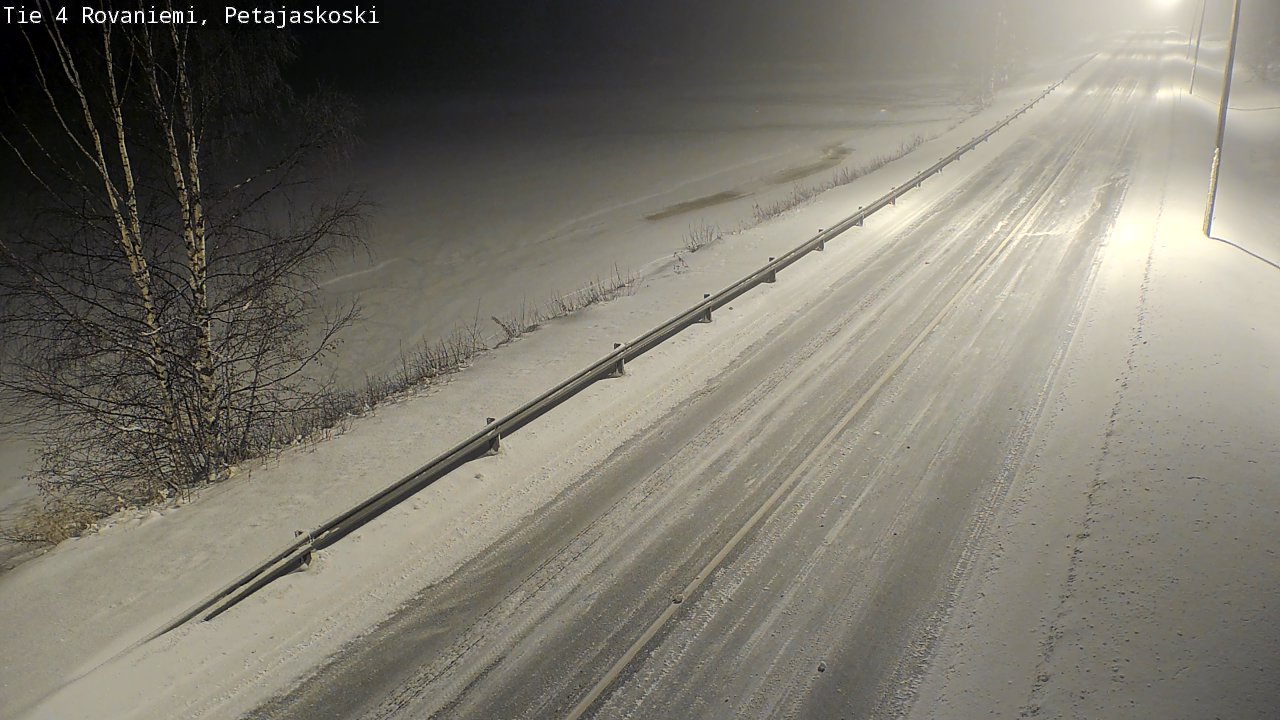 Weather Camera Image Road 4 Rovaniemi, Petäjäskoski, Rovaniemi, Lappi