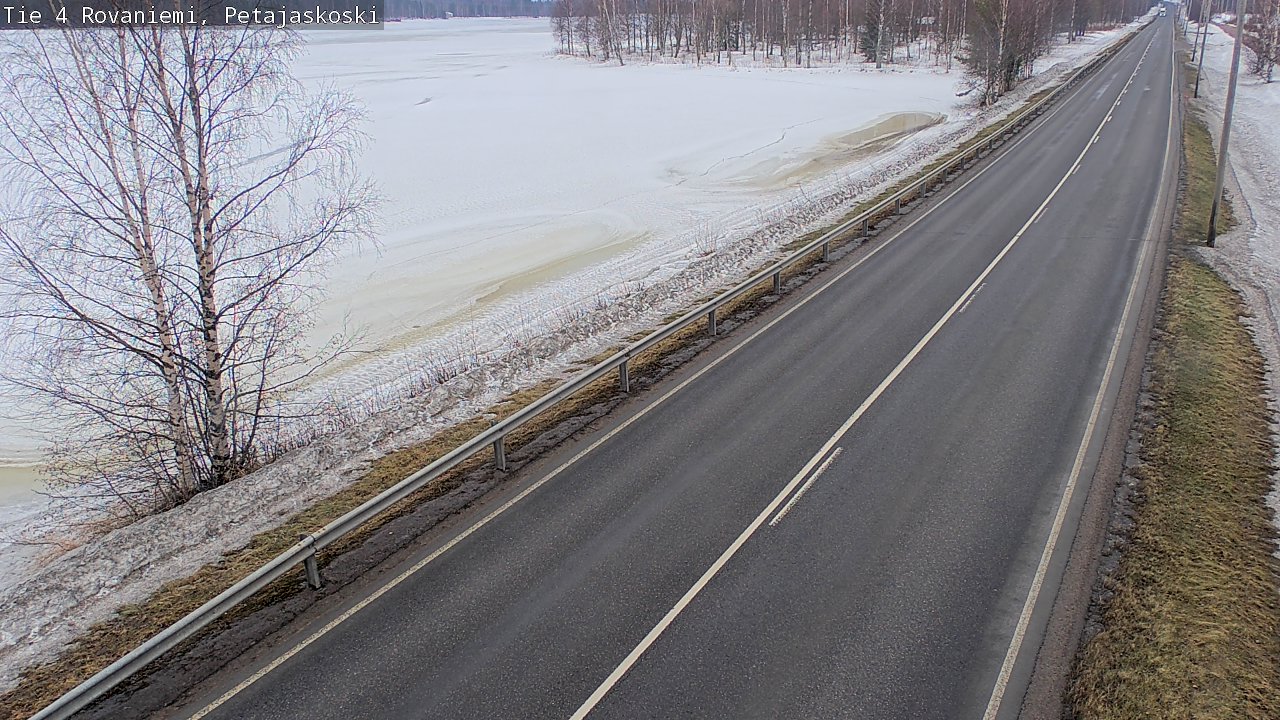 Weather Camera Image Road 4 Rovaniemi, Petäjäskoski, Rovaniemi, Lappi