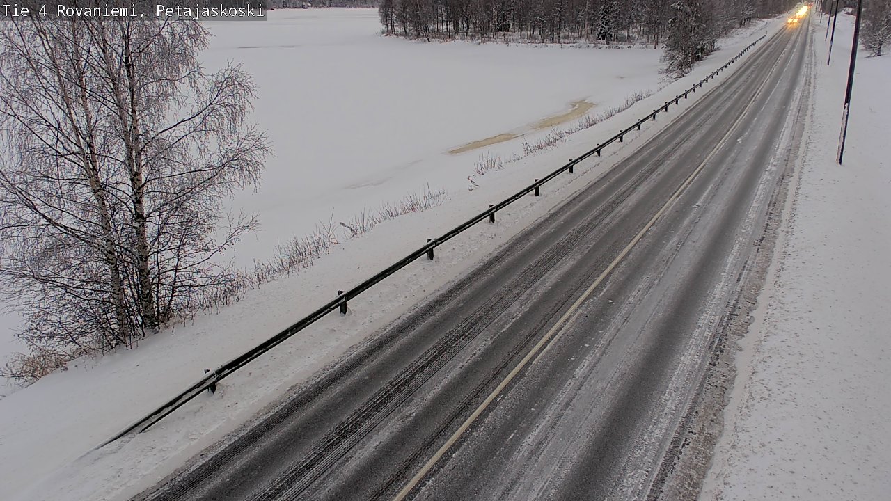 Weather Camera Image Väg 4 Rovaniemi, Petäjäskoski, Rovaniemi, Lappi