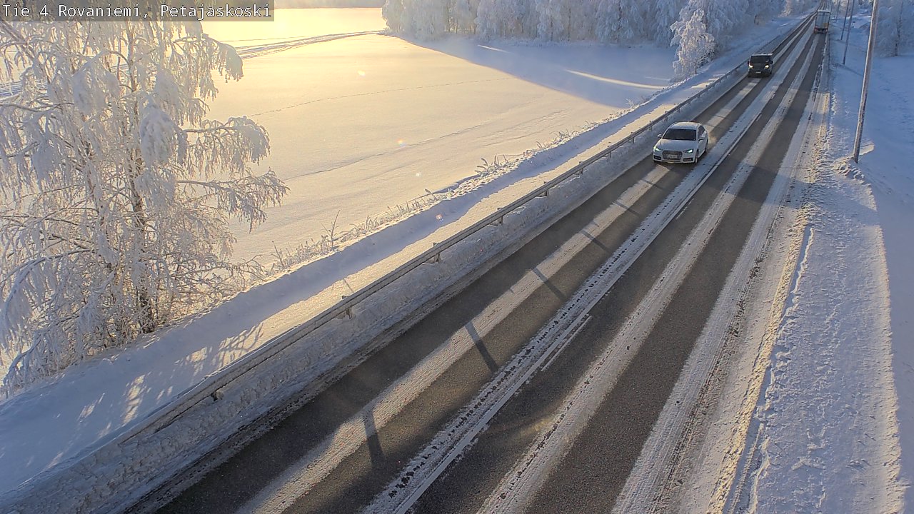 Weather Camera Image Road 4 Rovaniemi, Petäjäskoski, Rovaniemi, Lappi