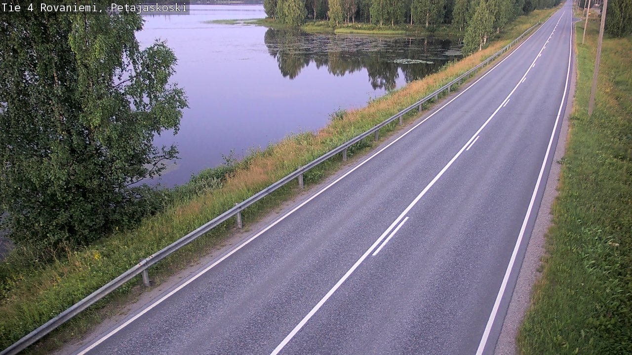 Weather Camera Image Väg 4 Rovaniemi, Petäjäskoski, Rovaniemi, Lappi