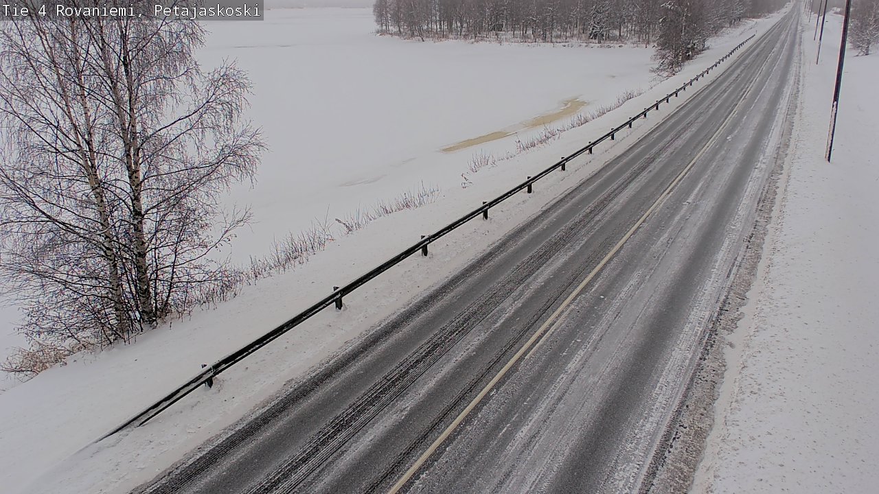 Weather Camera Image Väg 4 Rovaniemi, Petäjäskoski, Rovaniemi, Lappi