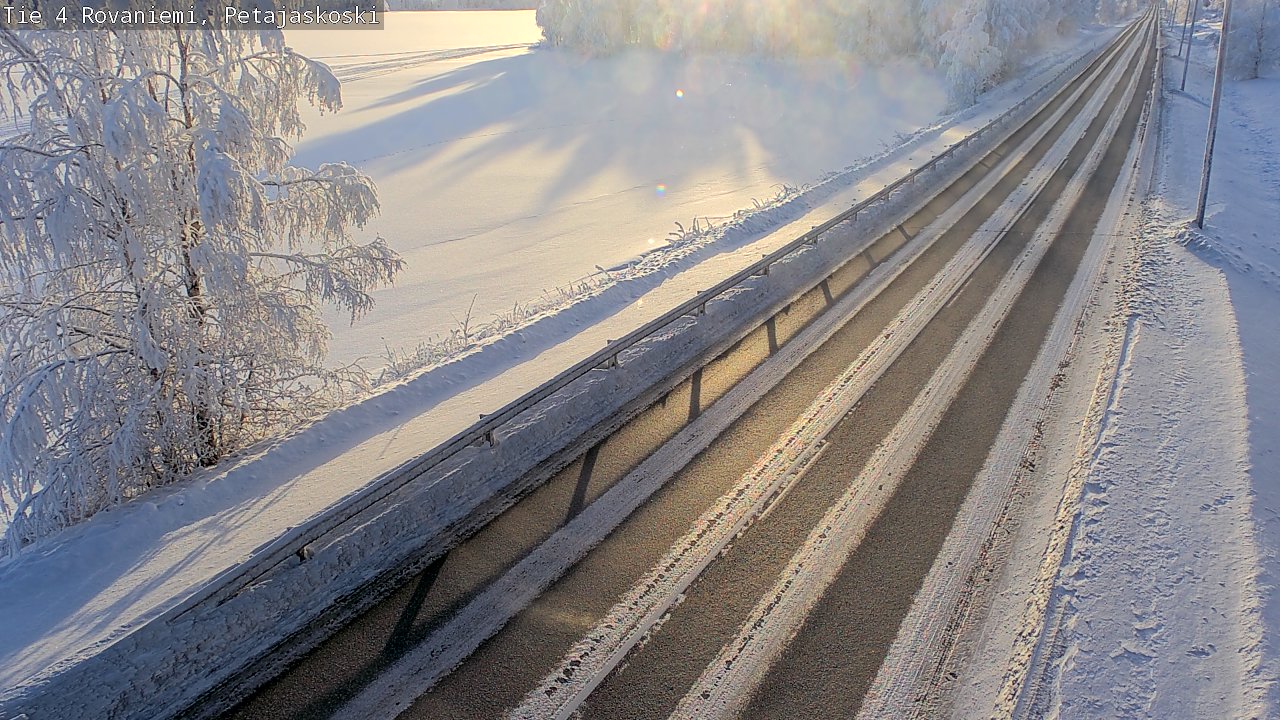 Weather Camera Image Road 4 Rovaniemi, Petäjäskoski, Rovaniemi, Lappi