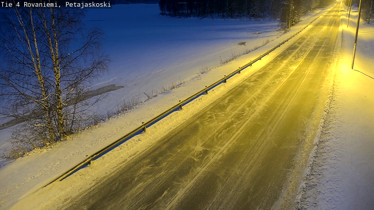 Weather Camera Image Road 4 Rovaniemi, Petäjäskoski, Rovaniemi, Lappi