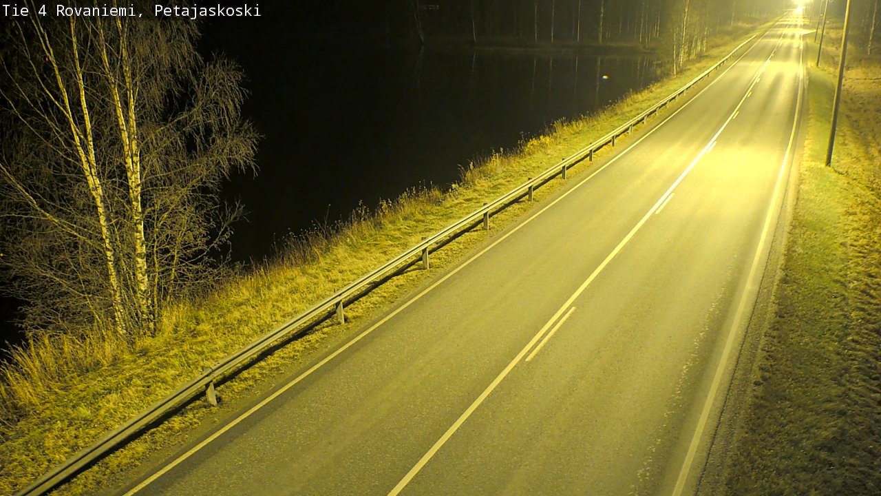 Weather Camera Image Väg 4 Rovaniemi, Petäjäskoski, Rovaniemi, Lappi
