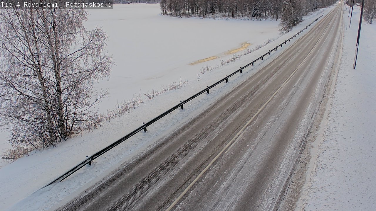 Weather Camera Image Väg 4 Rovaniemi, Petäjäskoski, Rovaniemi, Lappi