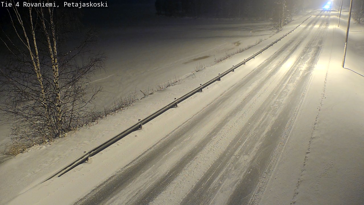 Weather Camera Image Road 4 Rovaniemi, Petäjäskoski, Rovaniemi, Lappi