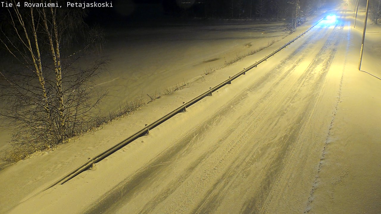 Weather Camera Image Road 4 Rovaniemi, Petäjäskoski, Rovaniemi, Lappi