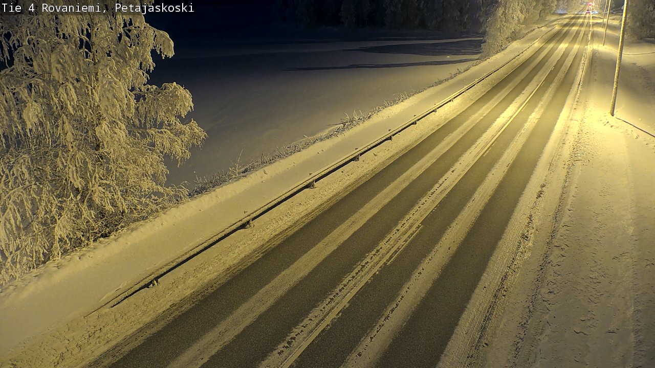 Weather Camera Image Road 4 Rovaniemi, Petäjäskoski, Rovaniemi, Lappi