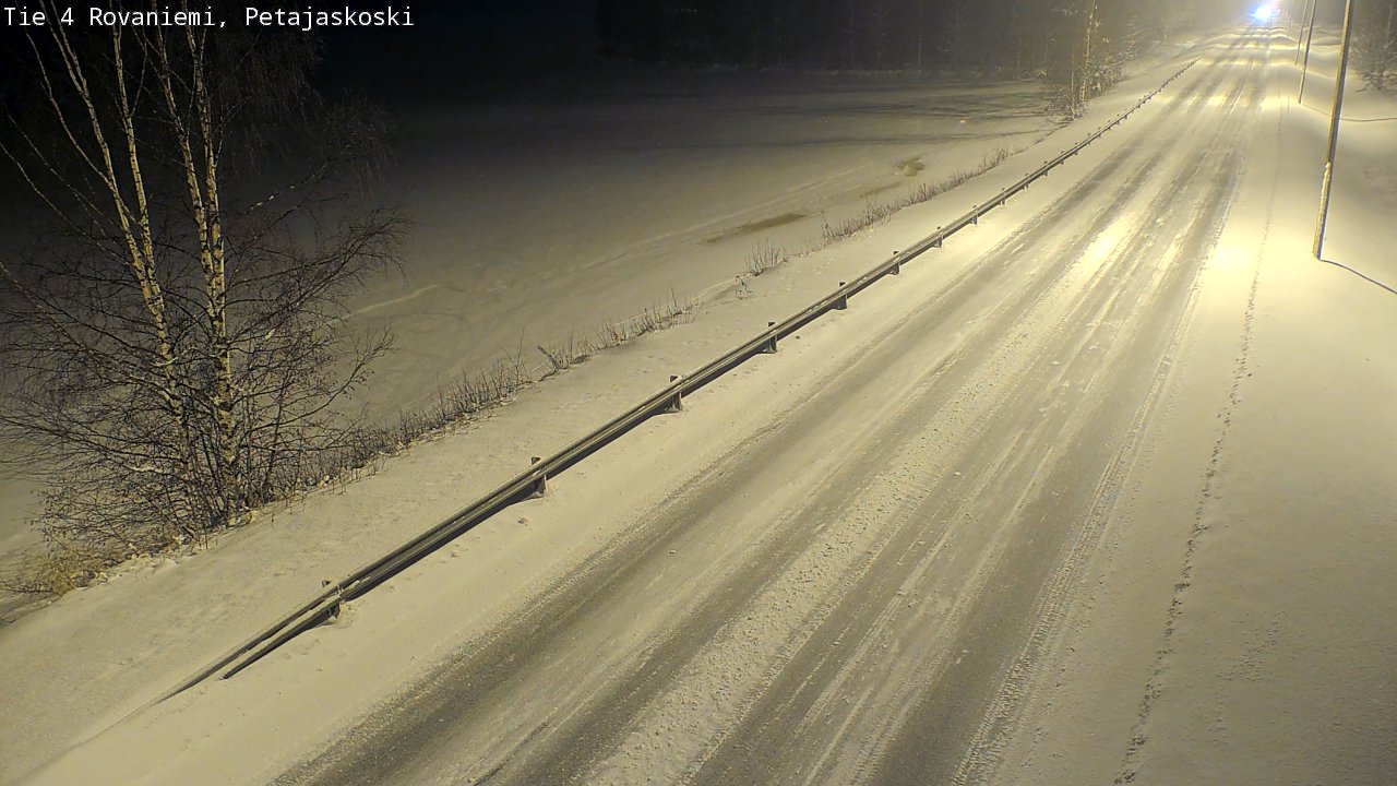 Weather Camera Image Road 4 Rovaniemi, Petäjäskoski, Rovaniemi, Lappi