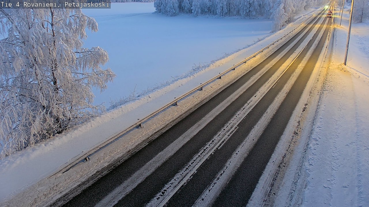 Weather Camera Image Road 4 Rovaniemi, Petäjäskoski, Rovaniemi, Lappi