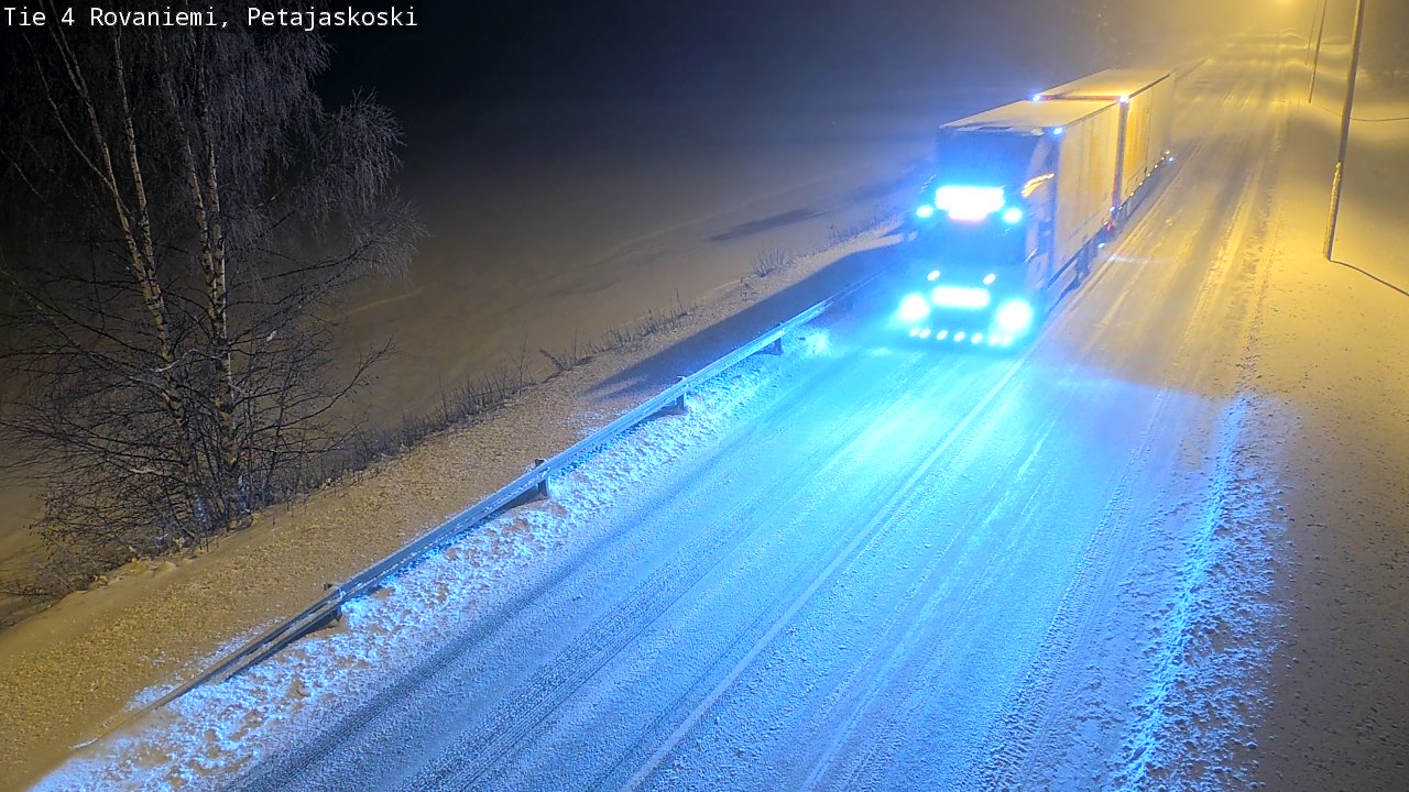Weather Camera Image Road 4 Rovaniemi, Petäjäskoski, Rovaniemi, Lappi