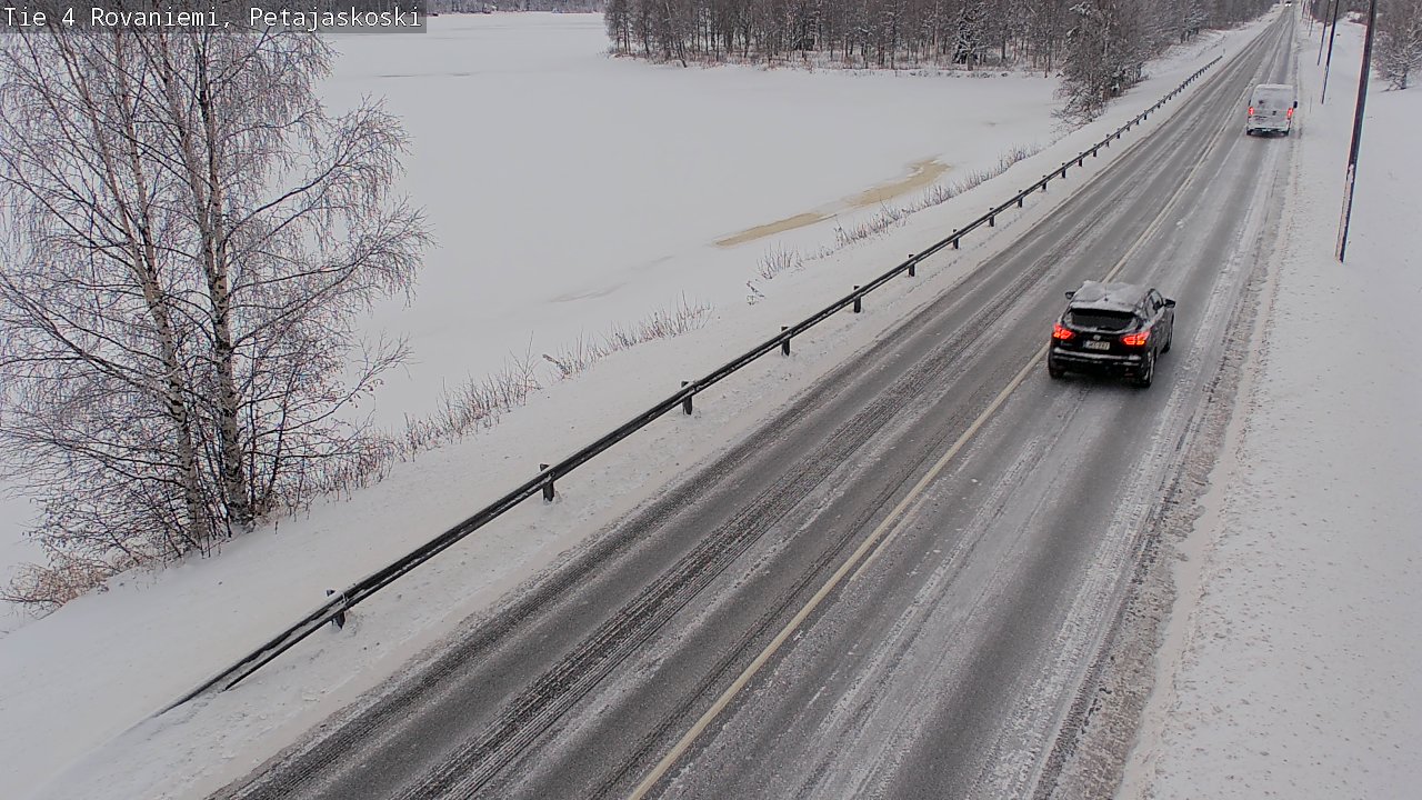 Weather Camera Image Väg 4 Rovaniemi, Petäjäskoski, Rovaniemi, Lappi