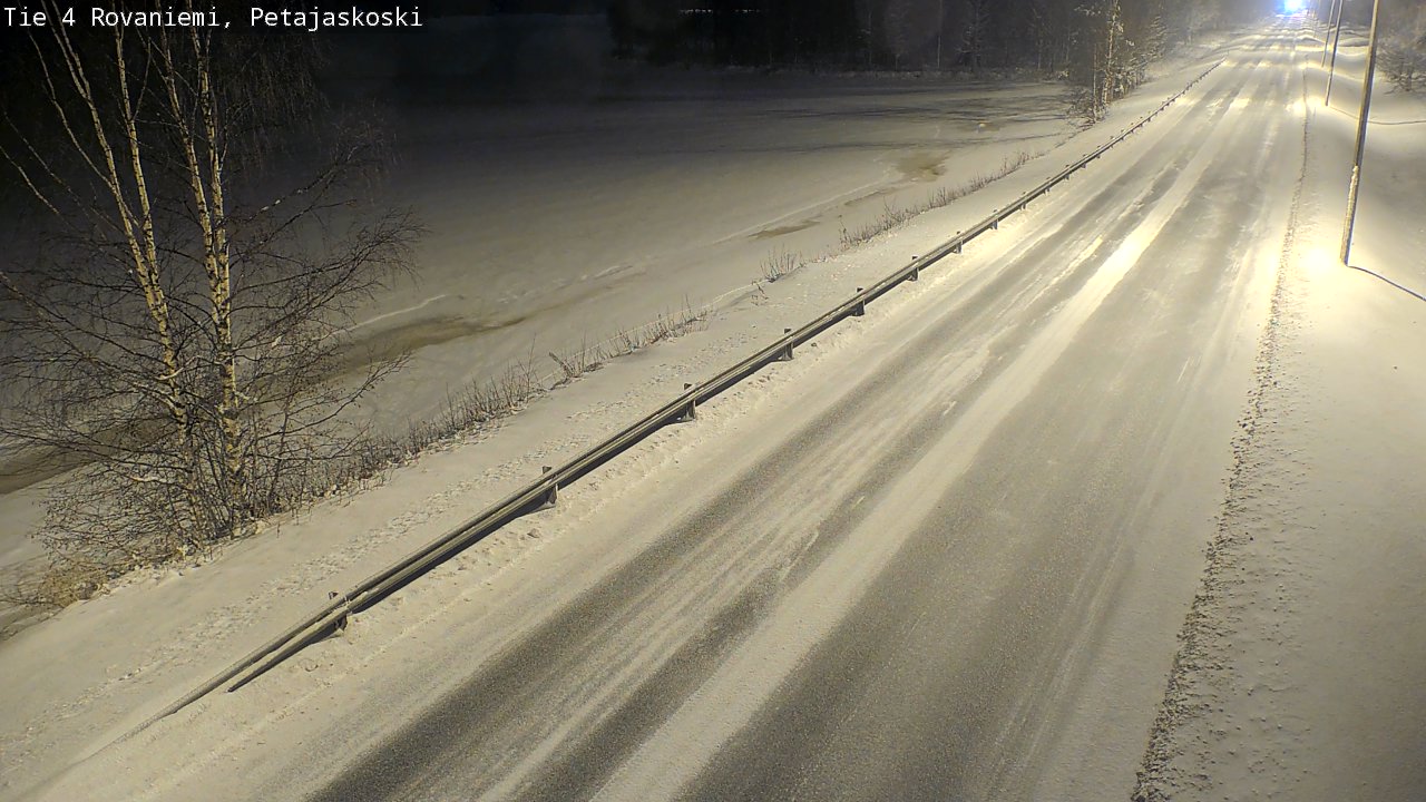 Weather Camera Image Road 4 Rovaniemi, Petäjäskoski, Rovaniemi, Lappi