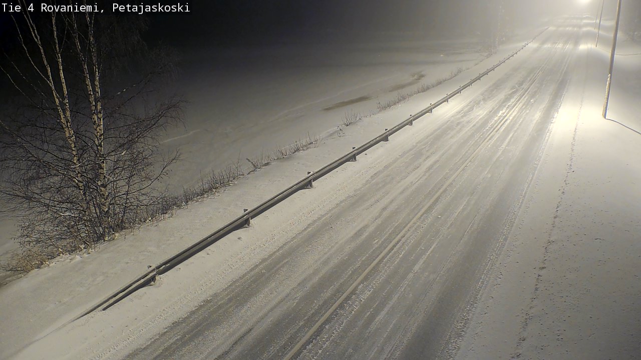 Weather Camera Image Road 4 Rovaniemi, Petäjäskoski, Rovaniemi, Lappi