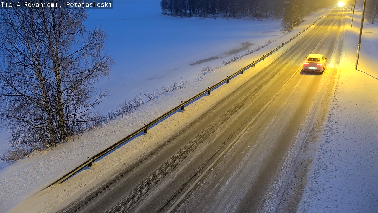 Weather Camera Image Road 4 Rovaniemi, Petäjäskoski, Rovaniemi, Lappi