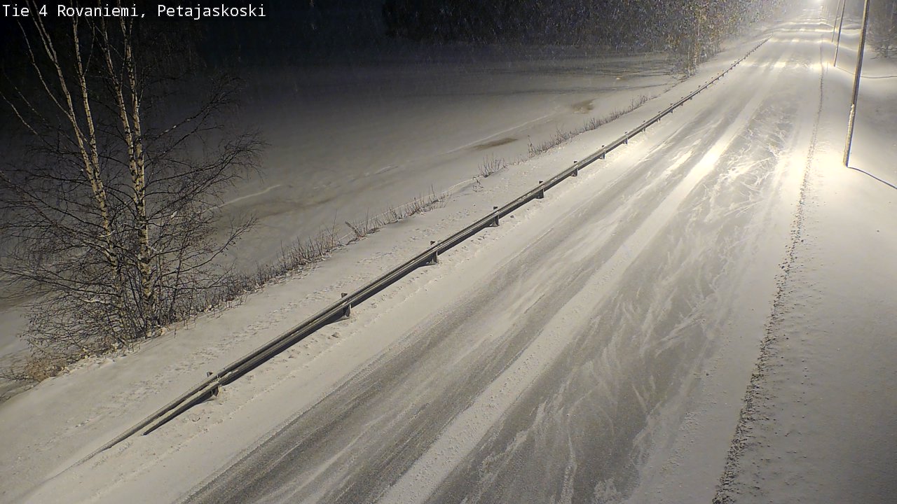 Weather Camera Image Road 4 Rovaniemi, Petäjäskoski, Rovaniemi, Lappi