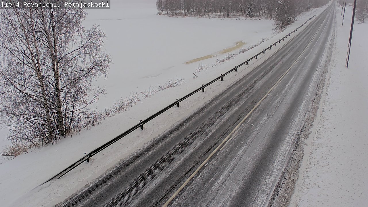 Weather Camera Image Väg 4 Rovaniemi, Petäjäskoski, Rovaniemi, Lappi
