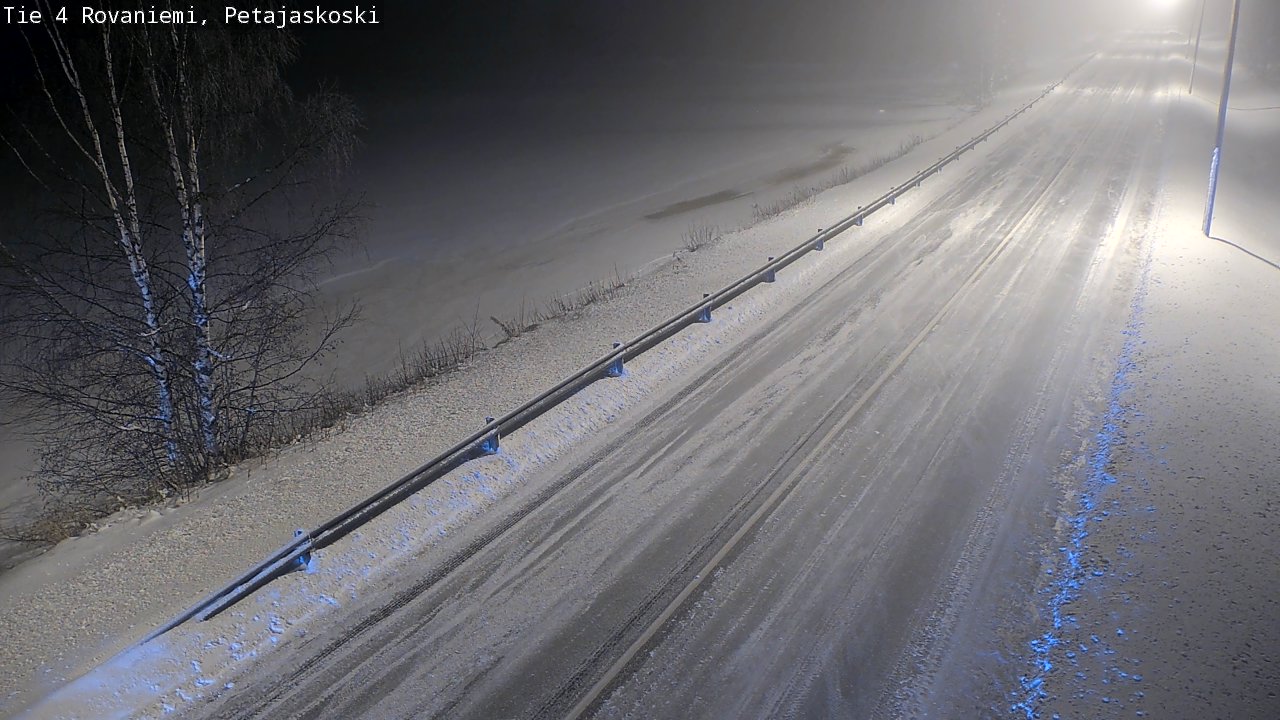 Weather Camera Image Road 4 Rovaniemi, Petäjäskoski, Rovaniemi, Lappi
