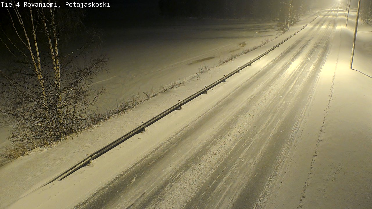 Weather Camera Image Road 4 Rovaniemi, Petäjäskoski, Rovaniemi, Lappi