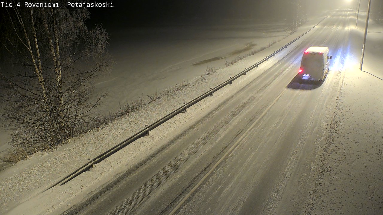Weather Camera Image Road 4 Rovaniemi, Petäjäskoski, Rovaniemi, Lappi