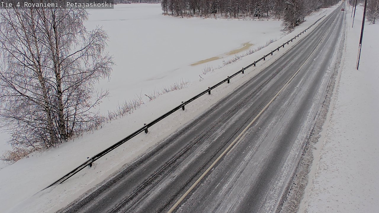 Weather Camera Image Väg 4 Rovaniemi, Petäjäskoski, Rovaniemi, Lappi
