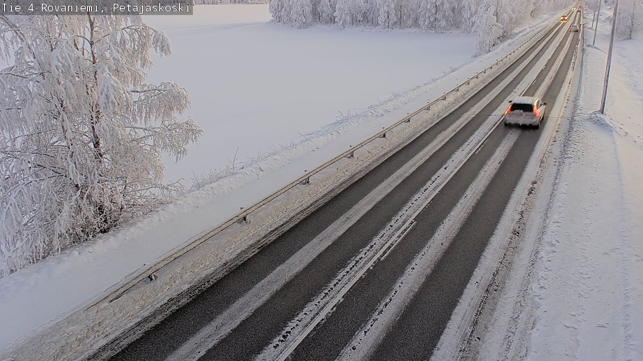 Weather Camera Image Road 4 Rovaniemi, Petäjäskoski, Rovaniemi, Lappi