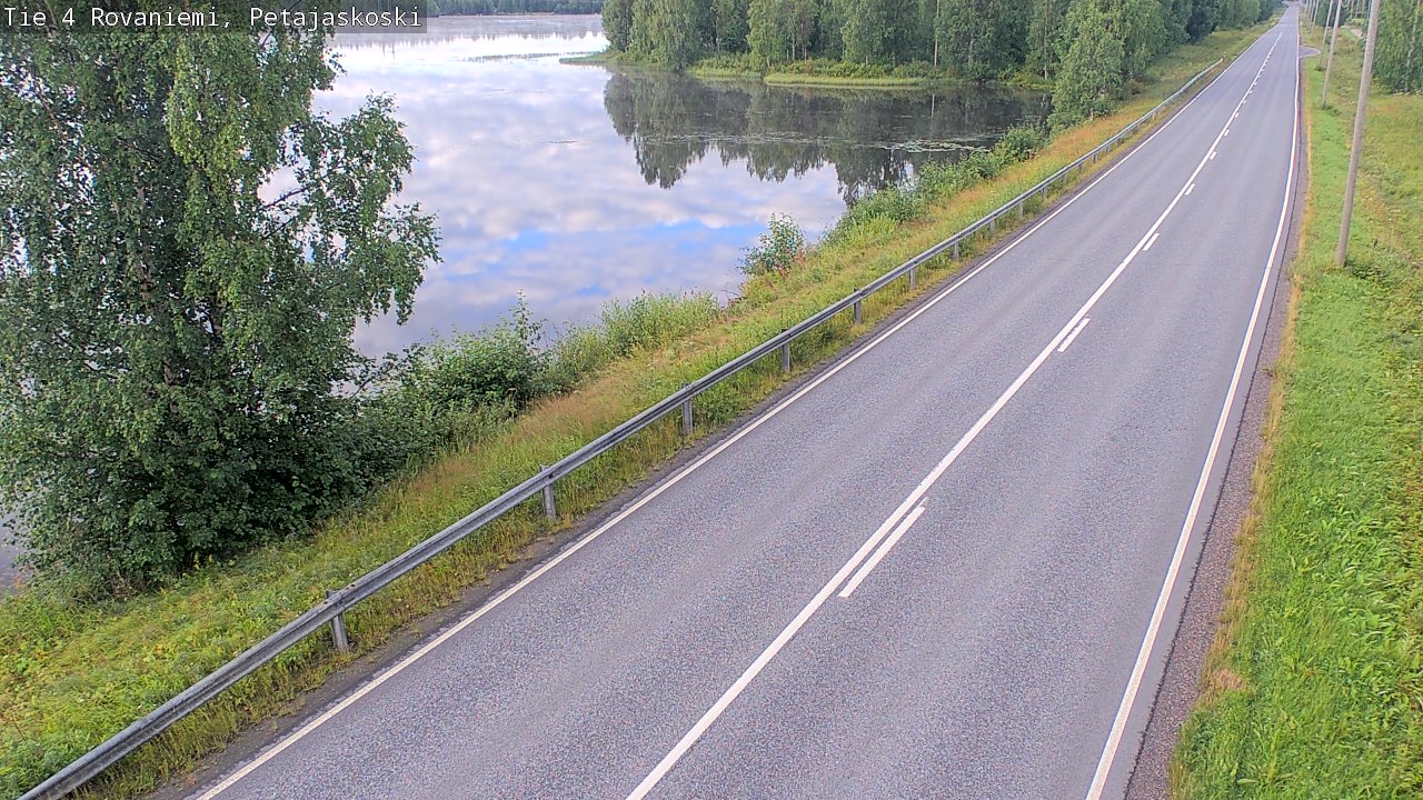 Weather Camera Image Road 4 Rovaniemi, Petäjäskoski, Rovaniemi, Lappi