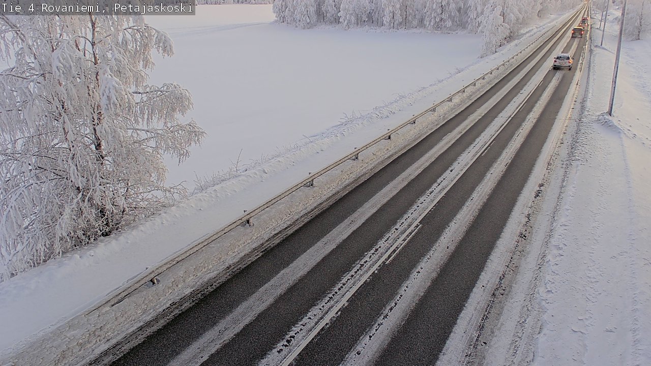 Weather Camera Image Road 4 Rovaniemi, Petäjäskoski, Rovaniemi, Lappi
