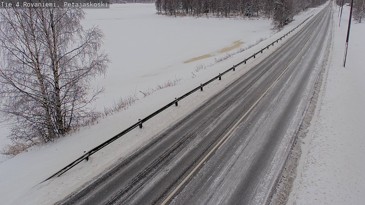 Weather Camera Image Väg 4 Rovaniemi, Petäjäskoski, Rovaniemi, Lappi