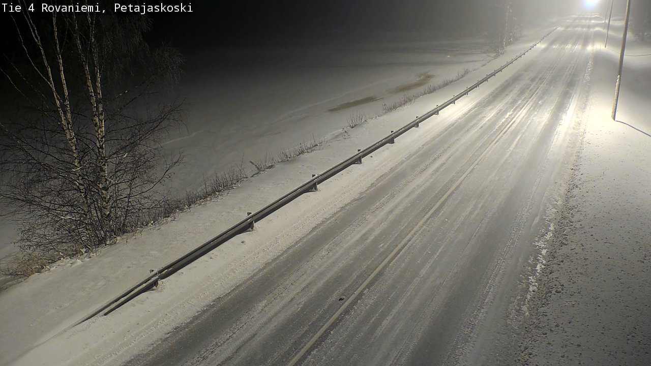 Weather Camera Image Road 4 Rovaniemi, Petäjäskoski, Rovaniemi, Lappi