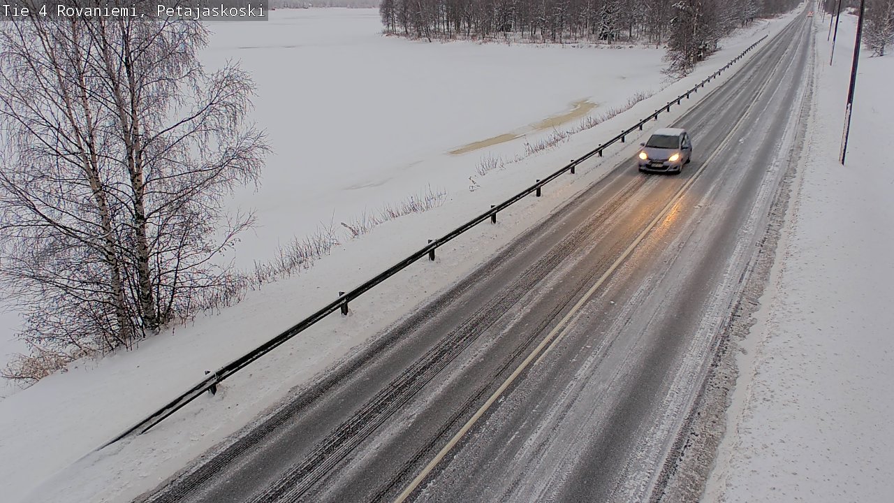 Weather Camera Image Väg 4 Rovaniemi, Petäjäskoski, Rovaniemi, Lappi
