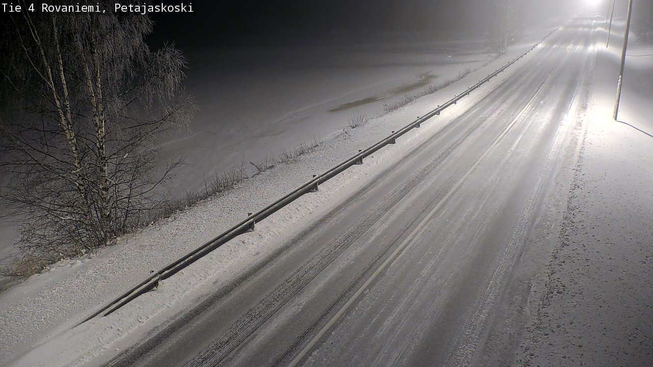 Weather Camera Image Road 4 Rovaniemi, Petäjäskoski, Rovaniemi, Lappi