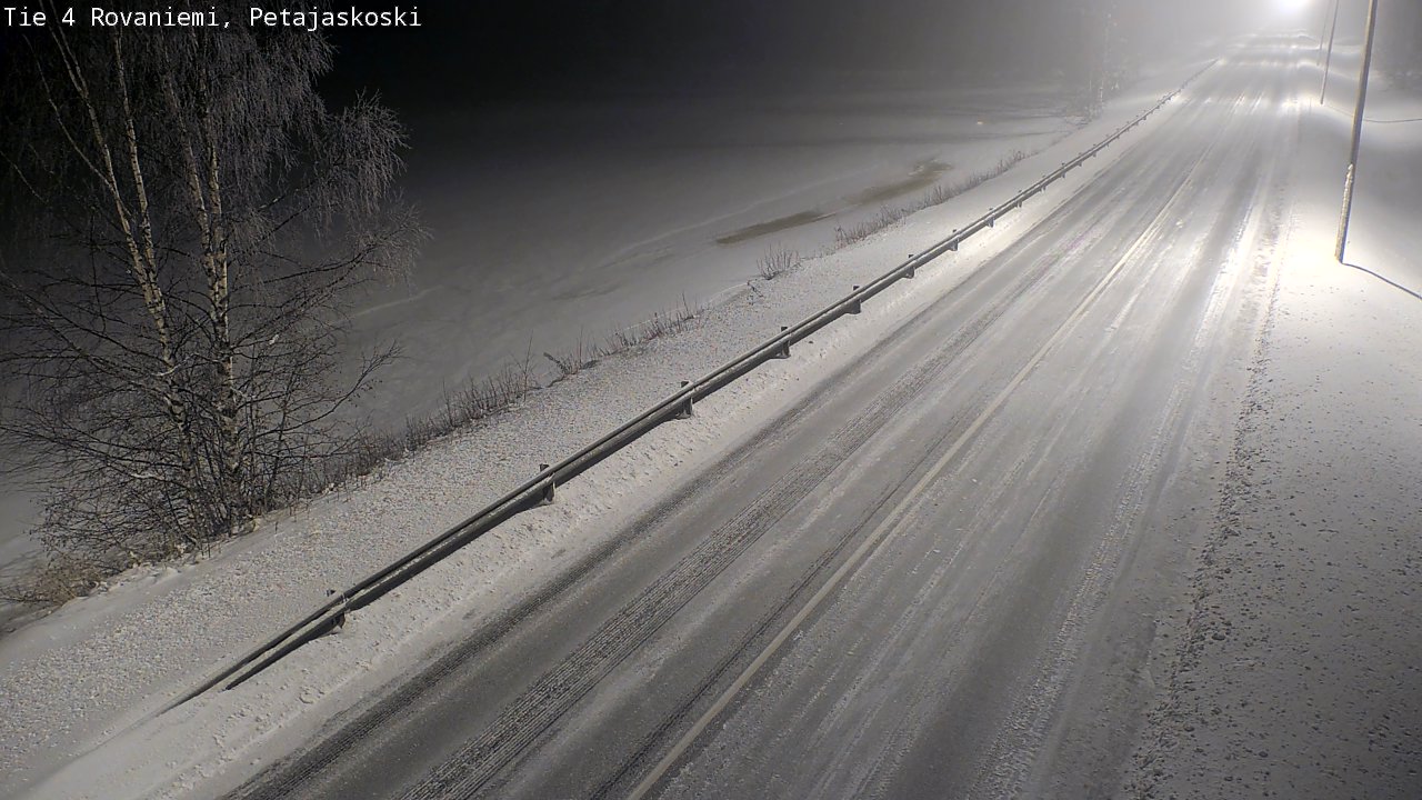 Weather Camera Image Road 4 Rovaniemi, Petäjäskoski, Rovaniemi, Lappi