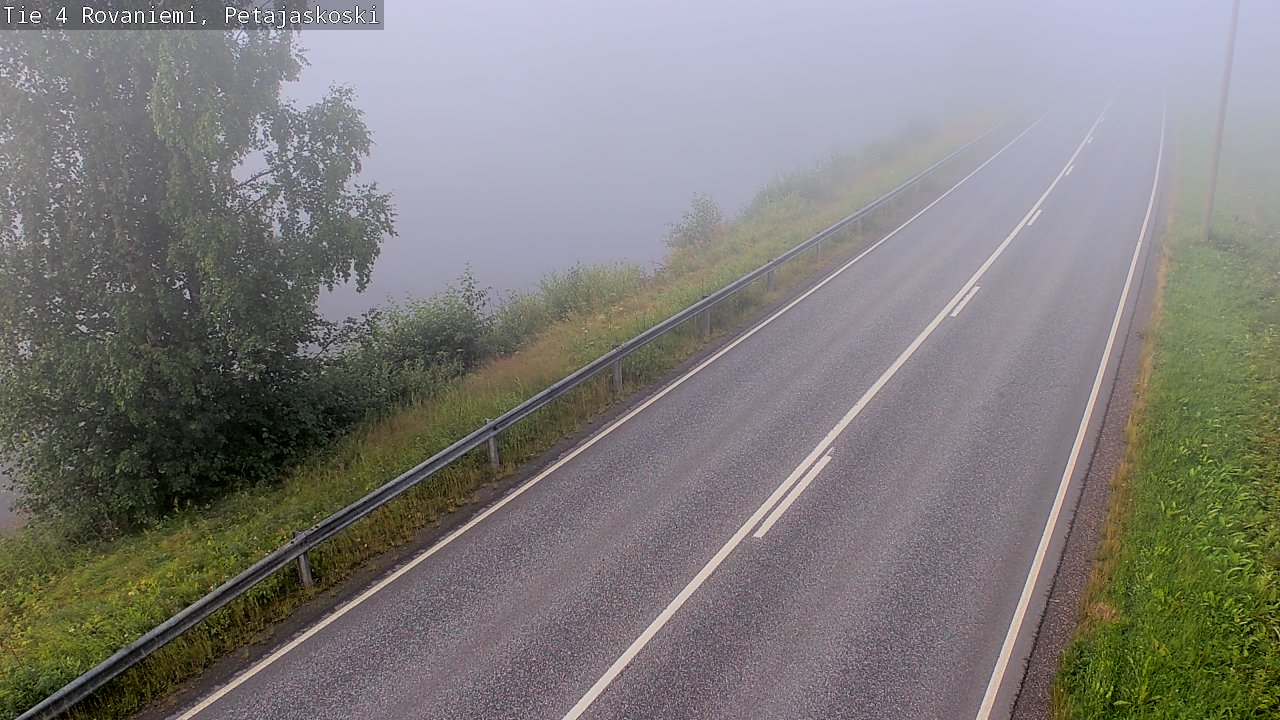 Weather Camera Image Road 4 Rovaniemi, Petäjäskoski, Rovaniemi, Lappi