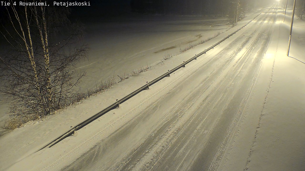 Weather Camera Image Road 4 Rovaniemi, Petäjäskoski, Rovaniemi, Lappi