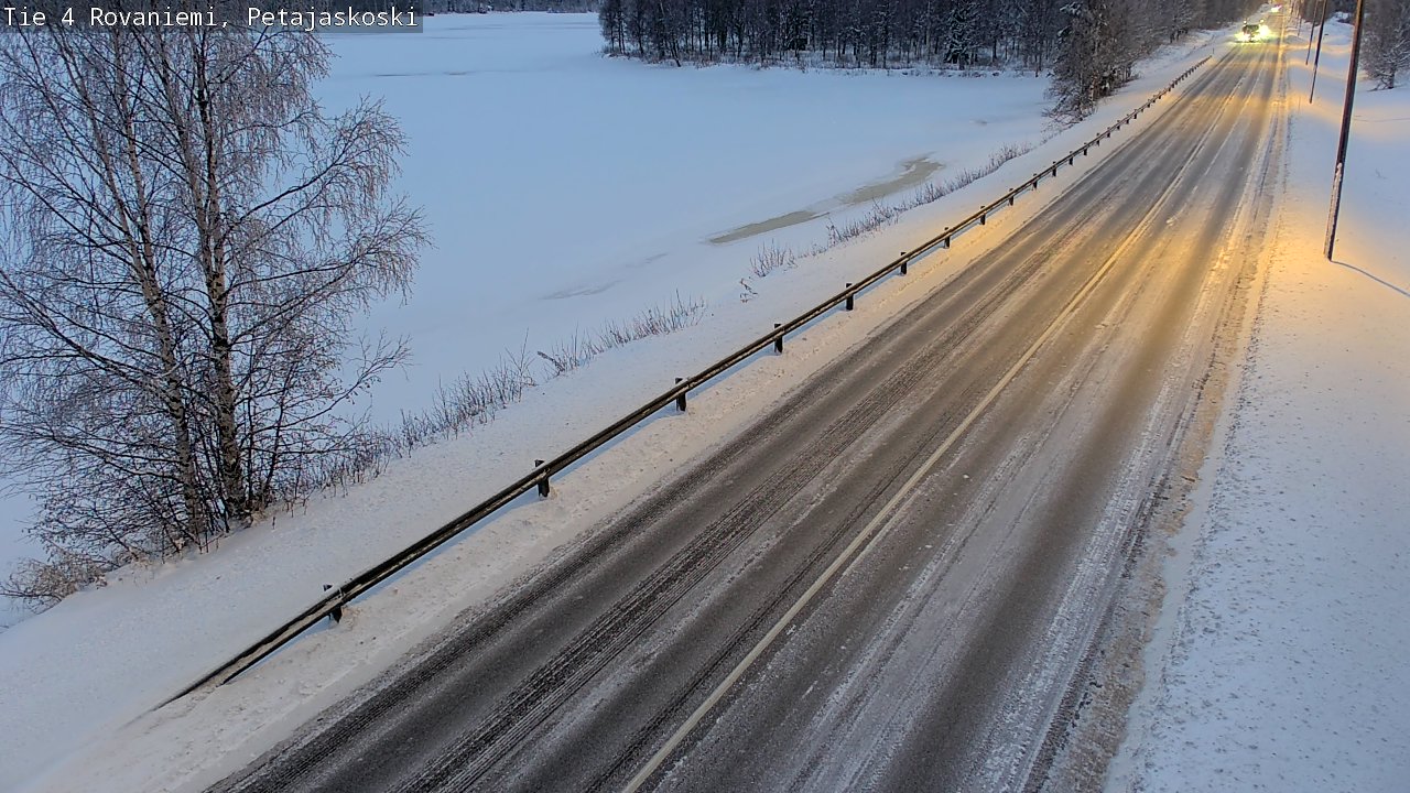 Weather Camera Image Väg 4 Rovaniemi, Petäjäskoski, Rovaniemi, Lappi