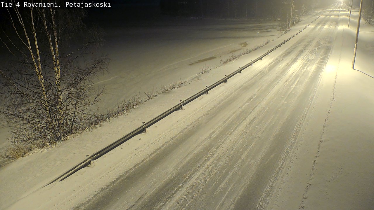 Weather Camera Image Road 4 Rovaniemi, Petäjäskoski, Rovaniemi, Lappi