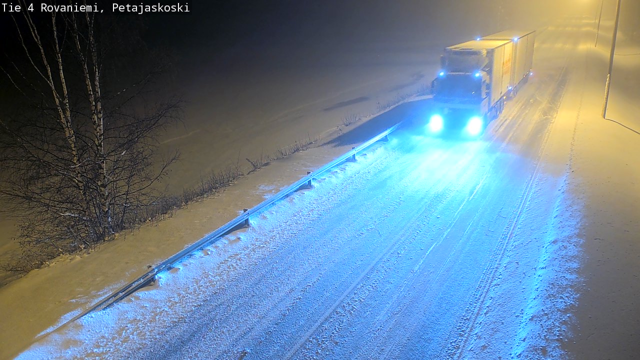 Weather Camera Image Road 4 Rovaniemi, Petäjäskoski, Rovaniemi, Lappi