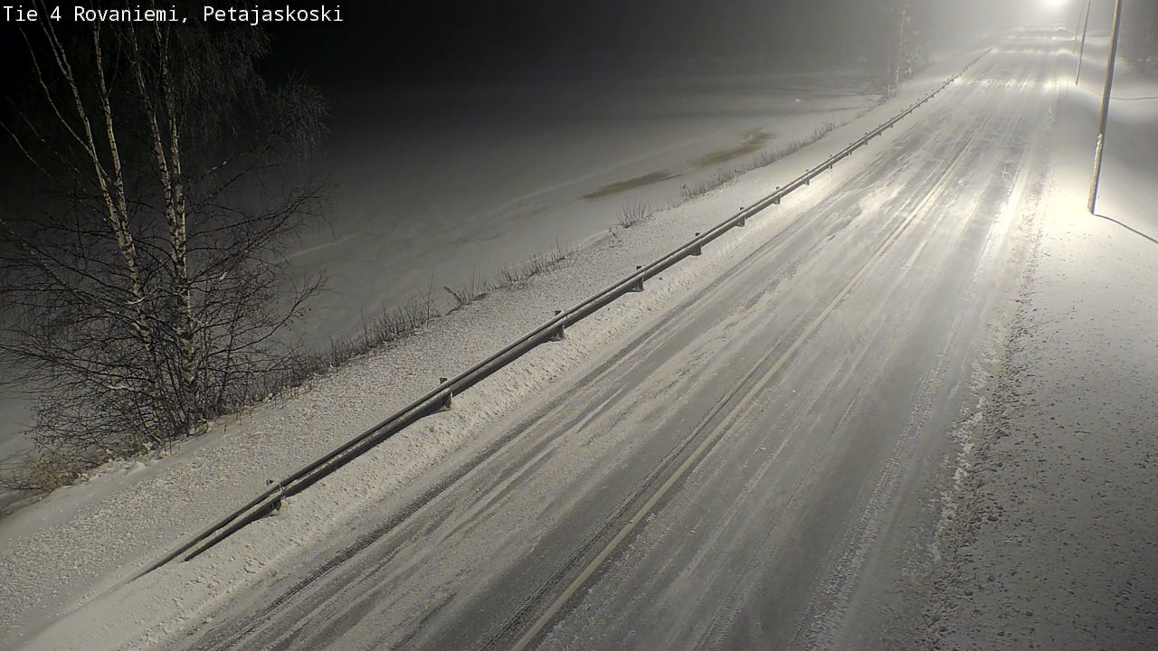 Weather Camera Image Road 4 Rovaniemi, Petäjäskoski, Rovaniemi, Lappi