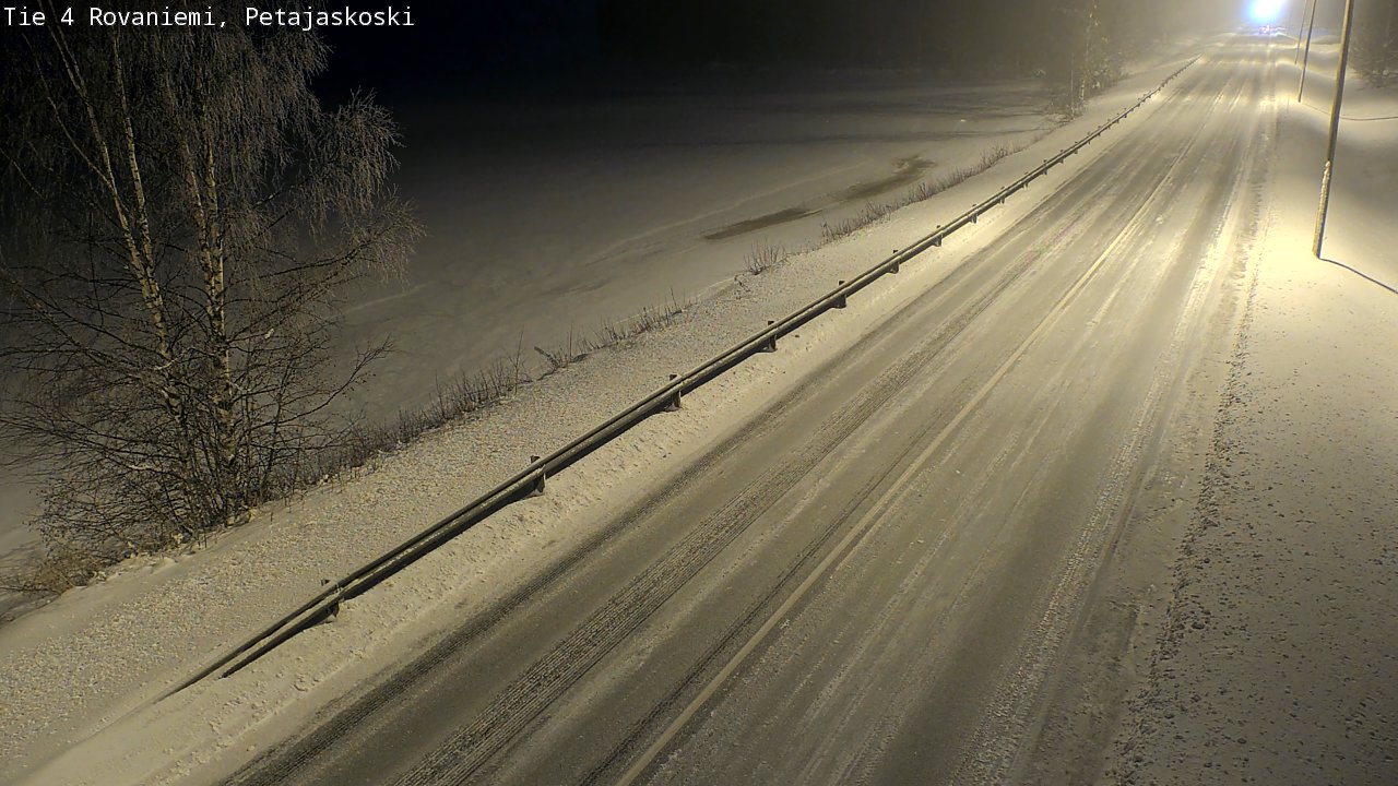 Weather Camera Image Road 4 Rovaniemi, Petäjäskoski, Rovaniemi, Lappi