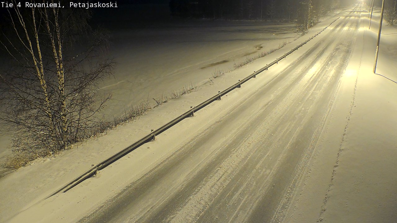 Weather Camera Image Road 4 Rovaniemi, Petäjäskoski, Rovaniemi, Lappi