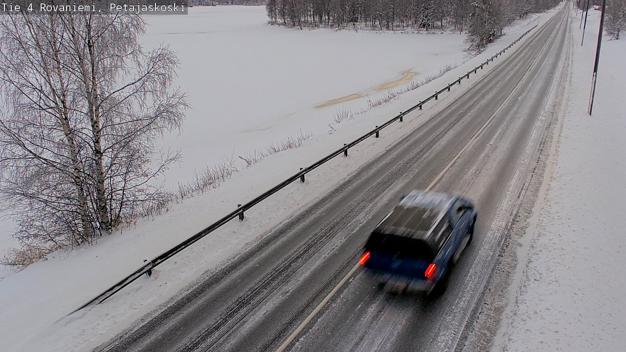 Weather Camera Image Väg 4 Rovaniemi, Petäjäskoski, Rovaniemi, Lappi