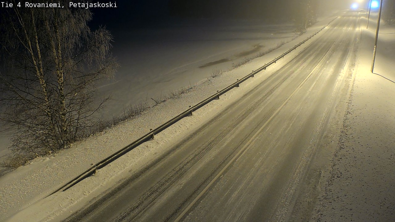 Weather Camera Image Road 4 Rovaniemi, Petäjäskoski, Rovaniemi, Lappi