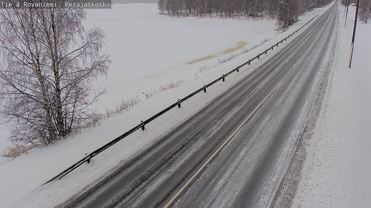 Weather Camera Image Väg 4 Rovaniemi, Petäjäskoski, Rovaniemi, Lappi
