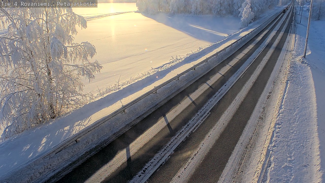Weather Camera Image Road 4 Rovaniemi, Petäjäskoski, Rovaniemi, Lappi