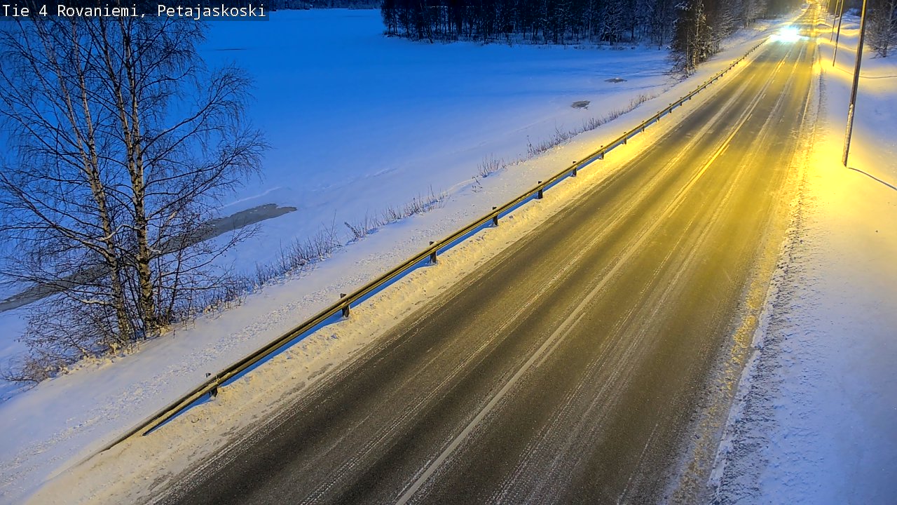 Weather Camera Image Road 4 Rovaniemi, Petäjäskoski, Rovaniemi, Lappi